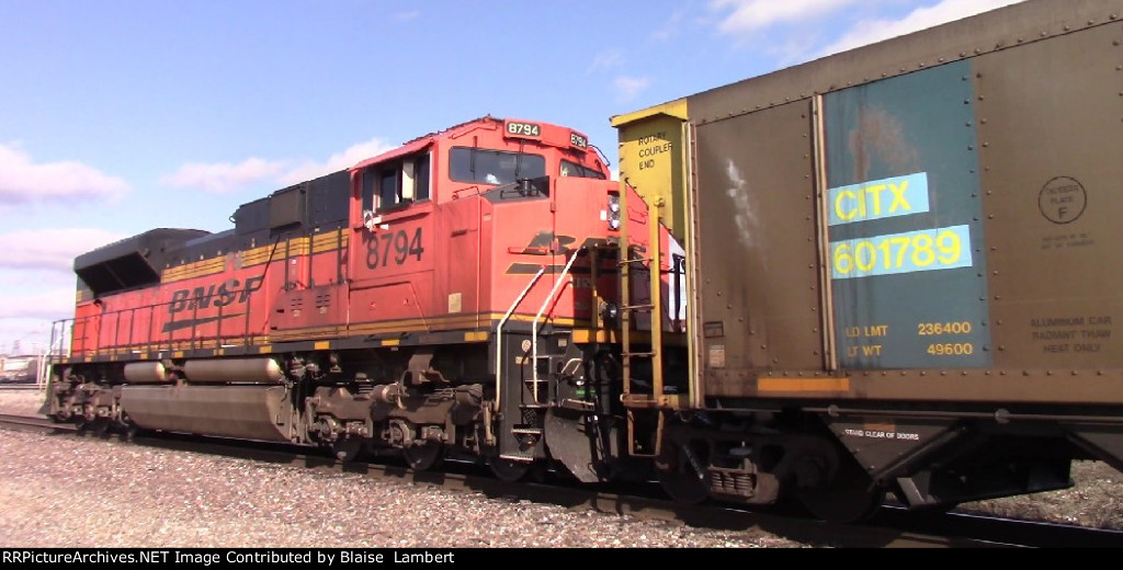 BNSF coal train DPU